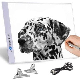 LED SVĚTELNÁ OBKRESLOVACÍ DESKA PODLOŽKA NA MOTIVY A4 BEZRÁMEČKOVÁ