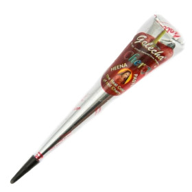 HENNA GOLECHA CHERRY PASTA BARVA NA TĚLO DOČASNÉ TETOVÁNÍ KORNOUT VELKÝ 40G 1KS