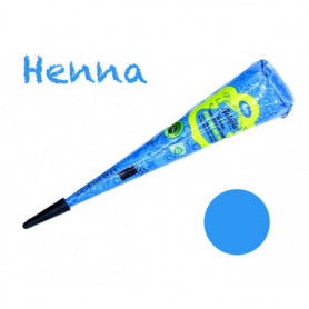 HENNA GOLECHA BLUE MODRÁ PASTA BARVA NA TĚLO DOČASNÉ TETOVÁNÍ KORNOUT 1KS