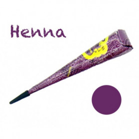 HENNA GOLECHA PURPLE FIALOVÁ PASTA BARVA NA TĚLO DOČASNÉ TETOVÁNÍ KORNOUT 1KS