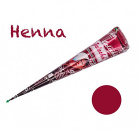 HENNA GOLECHA BROWN ČERVENO HNĚDÁ PASTA BARVA NA TĚLO DOČASNÉ TETOVÁNÍ KORNOUT 1KS