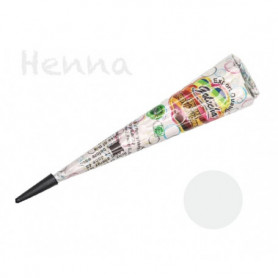 HENNA GOLECHA WHITE BÍLÁ PASTA BARVA NA TĚLO DOČASNÉ TETOVÁNÍ KORNOUT 1KS