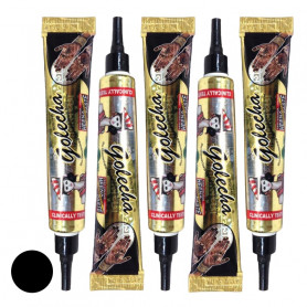 5KS HENNA GOLECHA BLACK ČERNÁ PASTA BARVA NA TĚLO DOČASNÉ TETOVÁNÍ TUBA