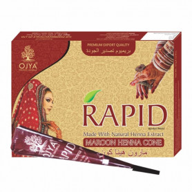 HENNA OJYA RAPID MAROON PASTA BARVA NA TĚLO DOČASNÉ TETOVÁNÍ KORNOUT 1KS