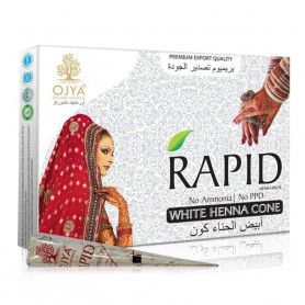 HENNA OJYA RAPID WHITE PASTA BARVA NA TĚLO DOČASNÉ TETOVÁNÍ KORNOUT 1KS