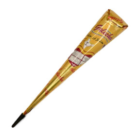 HENNA GOLECHA BROWN KAŠTANOVĚ HNĚDÁ PASTA BARVA NA TĚLO DOČASNÉ TETOVÁNÍ KORNOUT VELKÝ 40G 1KS